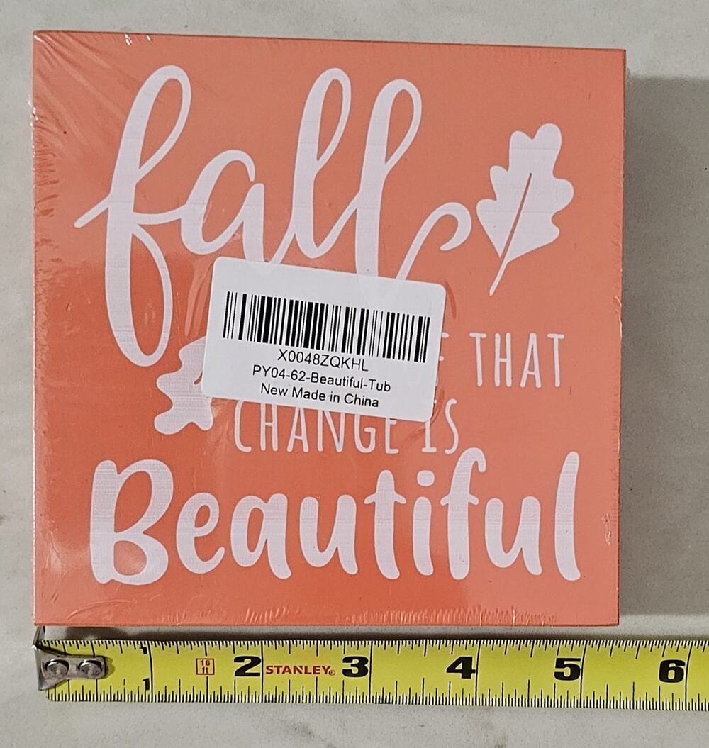 Fall Changes That Is Beautiful Decorative Wooden Box Autumn Farmhouse...